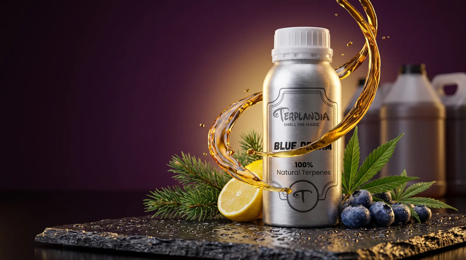 Terplandia cannabis-derived terpene bottle, cost per cartridge comparison