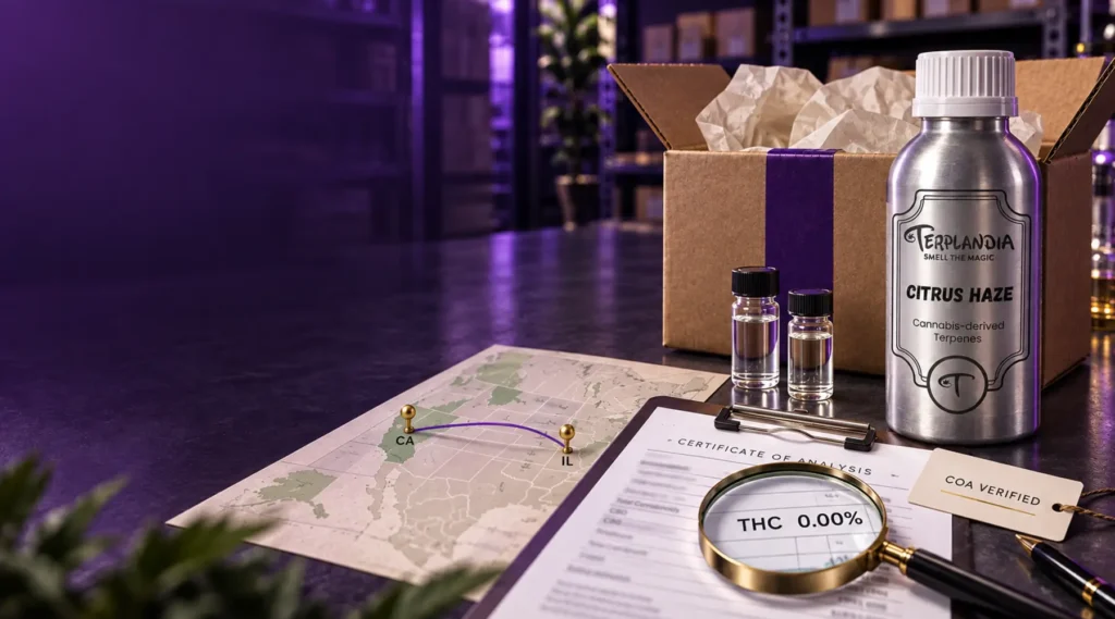Shipping Cannabis-Derived Terpenes Across State Lines: What 0% THC Actually Means