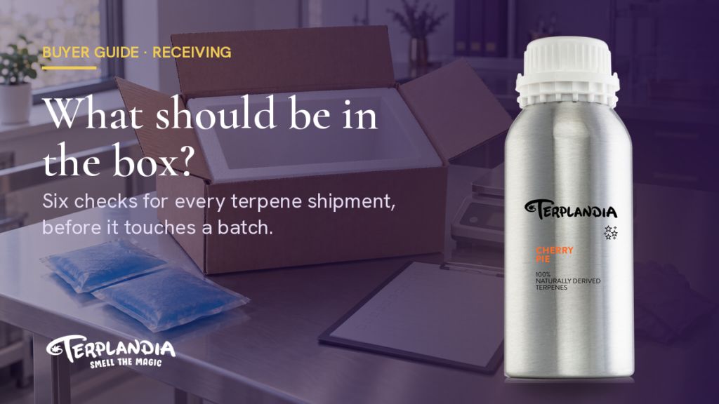 What Should Be in the Box: How to Inspect a Terpene Shipment Before It Touches a Batch